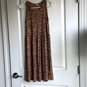 Brown dress perfect for fall!